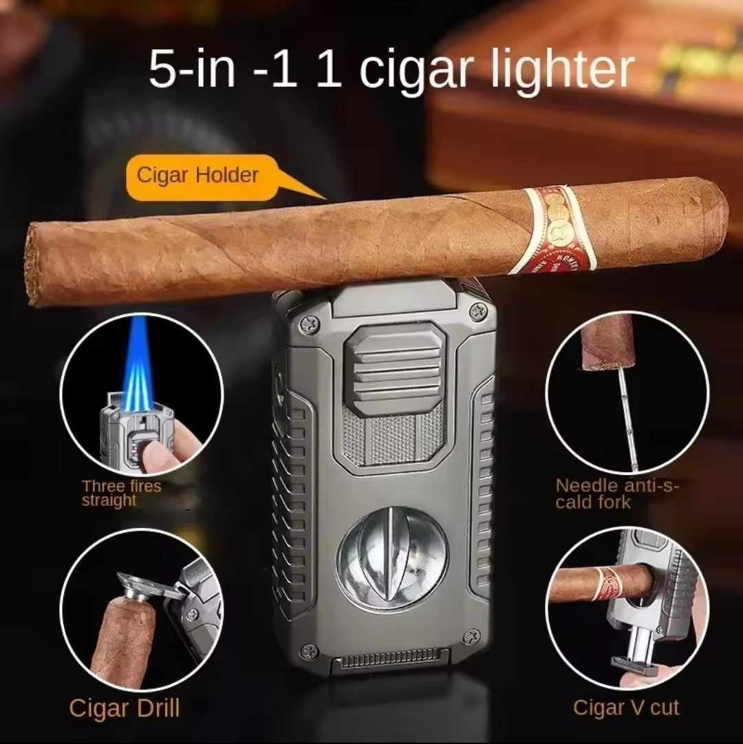 The Marcel Duo Silver Lighter & Cutter